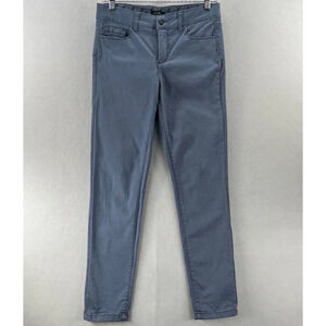 Jones New York Jeans Womens Sz 4 Mid Rise Elastic Waist Skinny Leg Stretch Blue